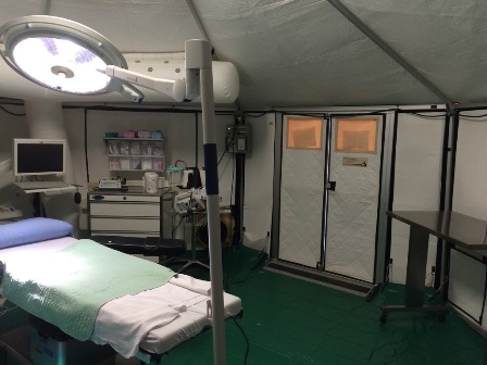 The Urgent Care Centre, set up to provide health care to first responders and to support residents as they began to return, included an OR.
