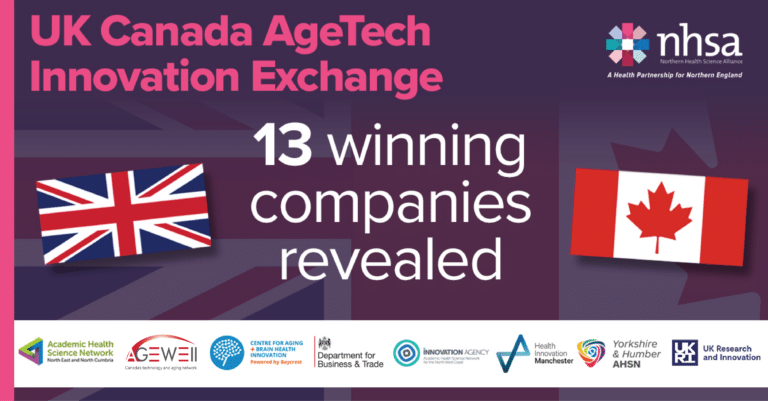 13 companies chosen for UK-Canada healthy ageing exchange programme