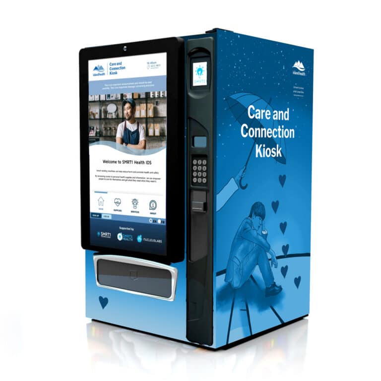 New Care and Connection Kiosks provide  discreet life-saving harm reduction supplies 24/7